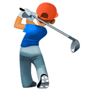 Emoji 🏌🏽‍♂️ Golfista Uomo: Carnagione Olivastra su Facebook 3.0.