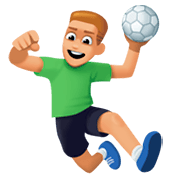 🤾🏼‍♂️ Emoji Handballspieler: mittelhelle Hautfarbe Facebook 3.0.