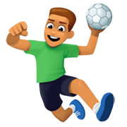 🤾🏽‍♂️ Emoji Handballspieler: mittlere Hautfarbe Facebook 3.0.