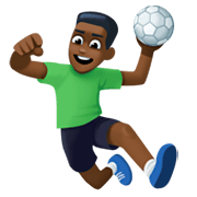 🤾🏿‍♂️ Emoji Handballspieler: dunkle Hautfarbe Facebook 3.0.