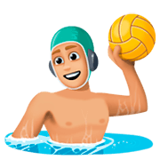 🤽🏼‍♂️ Emoji Wasserballspieler: mittelhelle Hautfarbe Facebook 3.0.