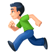 🏃🏻‍♂️ Emoji Hombre Corriendo: Tono De Piel Claro en Facebook 3.0.