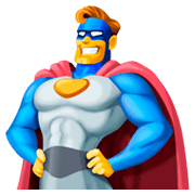 Emoji 🦸‍♂️ Supereroe Uomo su Facebook 3.0.