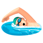 🏊🏻‍♂️ Emoji Schwimmer: helle Hautfarbe Facebook 3.0.