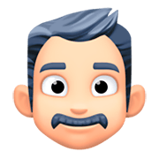 👨🏻 Emoji Mann: helle Hautfarbe Facebook 3.0.