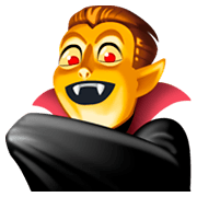 Emoji 🧛‍♂️ Vampiro Uomo su Facebook 3.0.