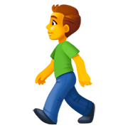 Emoji 🚶‍♂️ Uomo Che Cammina su Facebook 3.0.