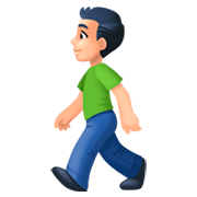 🚶🏻‍♂️ Emoji Hombre Caminando: Tono De Piel Claro en Facebook 3.0.