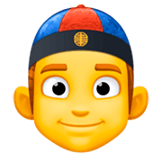 👲 Emoji Hombre Con Gorro Chino en Facebook 3.0.