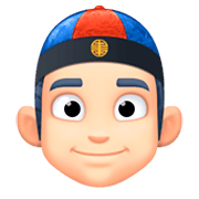👲🏻 Emoji Mann mit chinesischem Hut: helle Hautfarbe Facebook 3.0.
