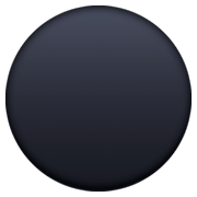 Emoji ⚫ Cerchio Nero su Facebook 3.0.