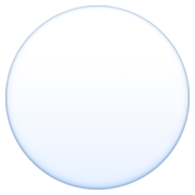 Emoji ⚪ Cerchio Bianco su Facebook 3.0.