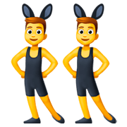 👯‍♂️ Emoji Hombres Con Orejas De Conejo en Facebook 3.0.