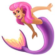 🧜🏼 Emoji Persona Sirena: Tono De Piel Claro Medio en Facebook 3.0.