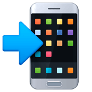 Emoji 📲 Telefono Cellulare Con Freccia su Facebook 3.0.