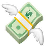 💸 Emoji Geldschein mit Flügeln Facebook 3.0.