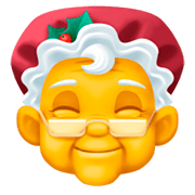 Émoji 🤶 Mère Noël sur Facebook 3.0.