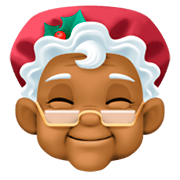 🤶🏾 Emoji Weihnachtsfrau: mitteldunkle Hautfarbe Facebook 3.0.