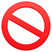 Émoji 🚫 Symbole D’interdiction sur Facebook 3.0.