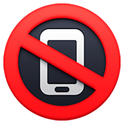 Emoji 📵 Simbolo Che Vieta L’utilizzo Dei Telefoni Cellulari su Facebook 3.0.