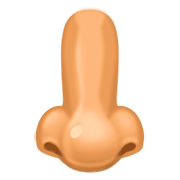Emoji 👃🏽 Naso: Carnagione Olivastra su Facebook 3.0.