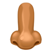 Emoji 👃🏾 Naso: Carnagione Abbastanza Scura su Facebook 3.0.