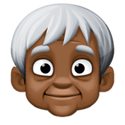 Emoji 🧓🏿 Adulto Anziano: Carnagione Scura su Facebook 3.0.