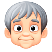 🧓🏻 Emoji älterer Erwachsener: helle Hautfarbe Facebook 3.0.