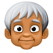 🧓🏾 Emoji Persona Adulta Madura: Tono De Piel Oscuro Medio en Facebook 3.0.