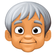 🧓🏽 Emoji Persona Adulta Madura: Tono De Piel Medio en Facebook 3.0.