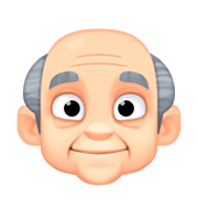 Emoji 👴🏻 Uomo Anziano: Carnagione Chiara su Facebook 3.0.