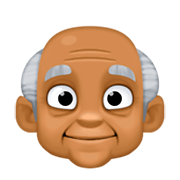 Emoji 👴🏾 Uomo Anziano: Carnagione Abbastanza Scura su Facebook 3.0.
