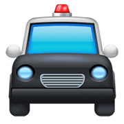 🚔 Emoji Vorderansicht Polizeiwagen Facebook 3.0.