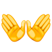 Emoji 👐 Mani Aperte su Facebook 3.0.