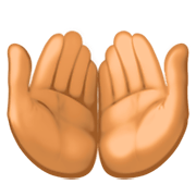 🤲🏽 Emoji Handflächen nach oben: mittlere Hautfarbe Facebook 3.0.