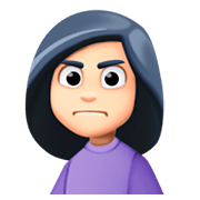 🙍🏻 Emoji Persona Frunciendo El Ceño: Tono De Piel Claro en Facebook 3.0.