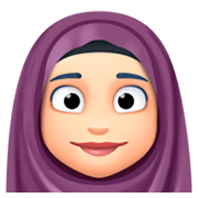 🧕🏻 Emoji Frau mit Kopftuch: helle Hautfarbe Facebook 3.0.