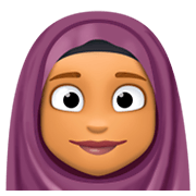 Emoji 🧕🏽 Donna Con Velo: Carnagione Olivastra su Facebook 3.0.