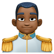 🤴🏿 Emoji Príncipe: Pele Escura na Facebook 3.0.
