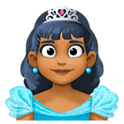 Emoji 👸🏾 Principessa: Carnagione Abbastanza Scura su Facebook 3.0.