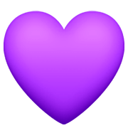 Émoji 💜 Cœur Violet sur Facebook 3.0.
