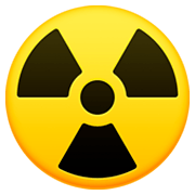 Emoji ☢️ Simbolo Della Radioattività su Facebook 3.0.