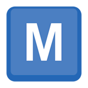 🇲 Emoji Indicador regional Símbolo Letra M Facebook 3.0.