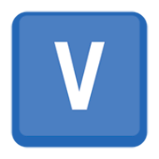🇻 Emoji Indicador regional símbolo letra V en Facebook 3.0.