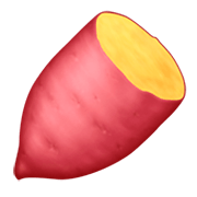 Emoji 🍠 Patata Dolce Arrosto su Facebook 3.0.