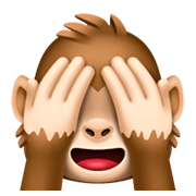 🙈 Emoji sich die Augen zuhaltendes Affengesicht Facebook 3.0.