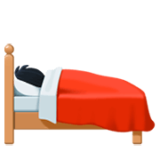 🛌🏾 Emoji im Bett liegende Person: mitteldunkle Hautfarbe Facebook 3.0.