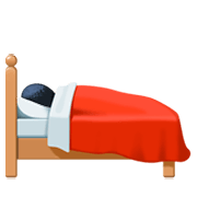 🛌🏿 Emoji im Bett liegende Person: dunkle Hautfarbe Facebook 3.0.