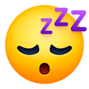 Emoji 😴 Faccina Che Dorme su Facebook 3.0.