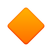 🔸 Emoji kleine orangefarbene Raute Facebook 3.0.